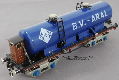 Paya Ibi 21356 Spur 0, M1:45, Blech/TinPlate, Kesselwagen Aral 4-achsig, LüP 260, OVP