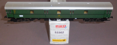 Piko 53302 H0 Postwagen Post4-p/21.6, Wg.Nr.5345, DBP, OVP