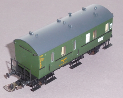 Piko 54593 H0 Bahnpostwagen Post-b/8,5, Wg.Nr.97 Regensburg, DRP OVP