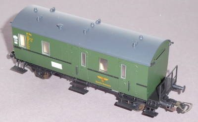 Piko 54593 H0 Bahnpostwagen Post-b/8,5, Wg.Nr.97 Regensburg, DRP OVP