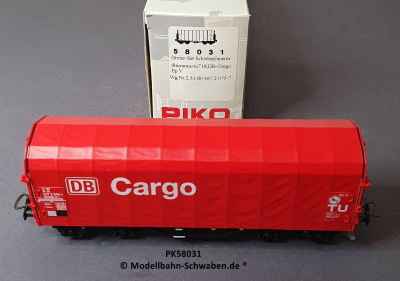 Piko 58031 H0 Schiebeplanenwagen DB Cargo, DB, OVP