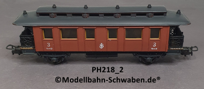 Pocher 218/2 H0 Personenwagen, BN 1449, 3.Kl., SJ