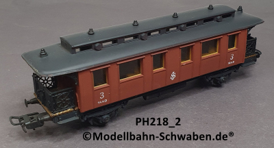 Pocher 218/2 H0 Personenwagen, BN 1449, 3.Kl., SJ