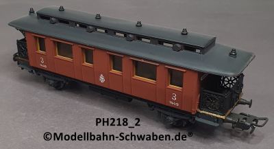Pocher 218/2 H0 Personenwagen, BN 1449, 3.Kl., SJ