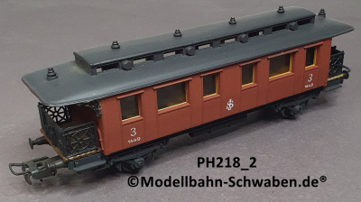 Pocher 218/2 H0 Personenwagen, BN 1449, 3.Kl., SJ