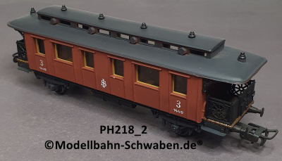 Pocher 218/2 H0 Personenwagen, BN 1449, 3.Kl., SJ