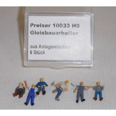 Preiser 10033 H0 Gleisbauarbeiter, EVP