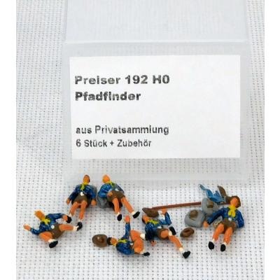 Preiser 192 H0 Pfadfinder mit Zubehör, EVP