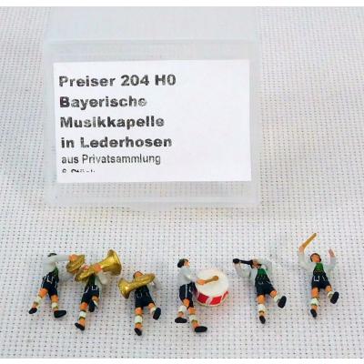 Preiser 204 H0 Bayrische Musikkapelle in Lederhosen, EVP