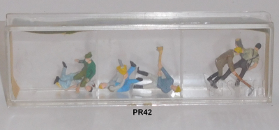 Preiser 42 H0 Waldarbeiter, OVP