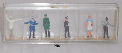 Preiser 61 H0 Polizisten & Sanitätspersonal, OVP