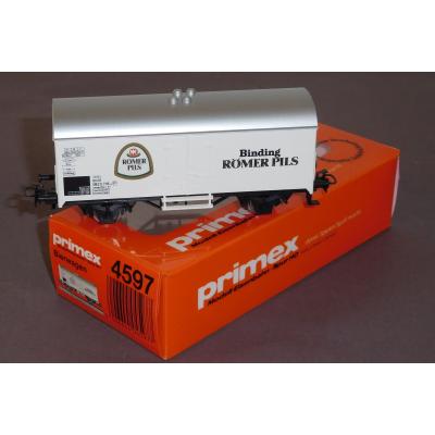 Primex 4597 H0 Bier-/Kühlwagen Binding Römer Pils 082 0 718, DB, OVP