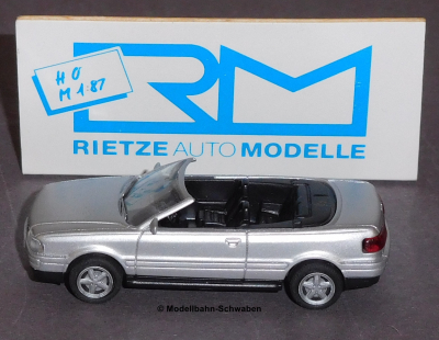 Rietze 20440 H0 Audi Cabrio silbermetallic,