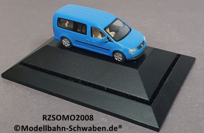 Rietze H0 Sondermodell 2008 Spielwarenmesse VW Caddy Maxi, blau