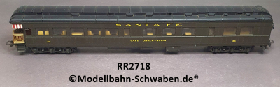 Rivarossi 2718 HO Aussichtswagen, Endplattform, BN 35, SANTA FE