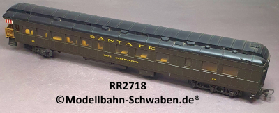 Rivarossi 2718 HO Aussichtswagen, Endplattform, BN 35, SANTA FE