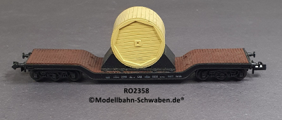 Roco 2358 N Tiefladewagen mit Kabeltrommel, DB