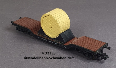 Roco 2358 N Tiefladewagen mit Kabeltrommel, DB