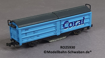 Roco 25930 N Schienenreinigungswagen, Coral, BN: 247 4 063-3, DB