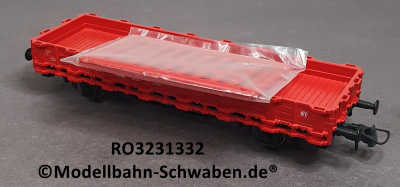 Roco 3231332 H0 Niederbord-/ Rungenwagen, verkehrsrot, BN 323 1 332-0, DB
