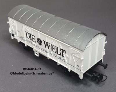 Roco 46014-02 H0 Ged. Güterwagen Die Welt, DB, OVP