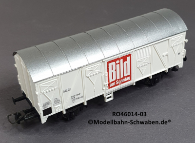 Roco 46014-03 H0 Ged. Güterwagen Bild am Sonntag, DB, OVP