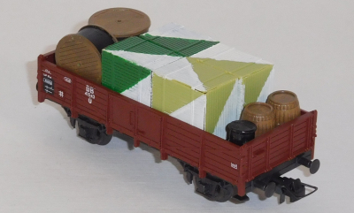 Roco 46034 H0 Offener Güterwagen m. Ladegütern, DB, OVP