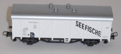 Roco 46047 H0 Gedeckter Kühl-/Güterwagen Seefische, DB, OVP,