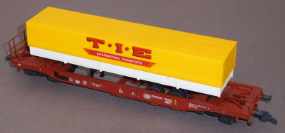 Roco 46362 H0 Taschenwagen mit Sattelauflieger T.I.E, DB, OVP