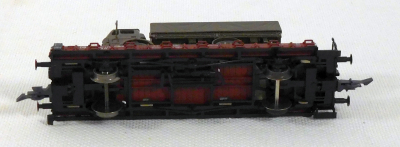 Roco 46482 H0 Rungenwagen beladen mit Militär LKW, DB, OVP