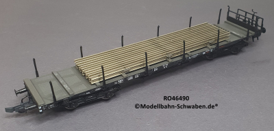 Roco 46490 H0 Flachwagen mit Schienenprofilen, DB, OVP