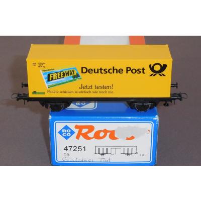 Roco 47251 H0 Containerwagen Deutsche Post Freeway, DB, OVP