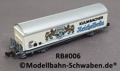 Roco/Baur RB#006 N Bierwagen Werbewagen Kulmbacher Reichelbräu 1:160, OVP