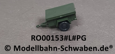 Roco Minitank 153 H0 Einachsanhänger 1 1/2 t, mit Plane glatt, Fertigmodell