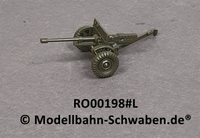 Roco Minitank 198 H0 37mm Pak, Anti Tank Gun, US-Army, BW, Nato, Fertigmodell