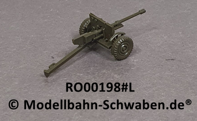 Roco Minitank 198 H0 37mm Pak, Anti Tank Gun, US-Army, BW, Nato, Fertigmodell