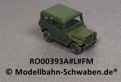 Roco Minitank 393 H0 Willys Jeep mit geschlossenem Aufbau, Fertigmodell, EVP