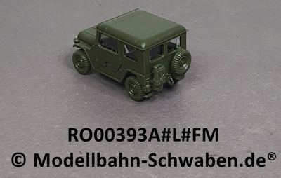 Roco Minitank 393 H0 Willys Jeep mit geschlossenem Aufbau, Fertigmodell, EVP