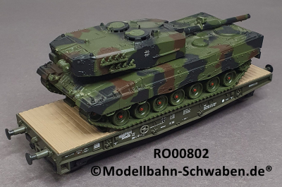 Roco Minitank 802 H0 Schwerlastwagen Rlmmp, m. Panzer Leopard, EVP