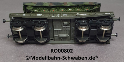 Roco Minitank 802 H0 Schwerlastwagen Rlmmp, m. Panzer Leopard, EVP