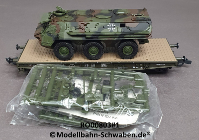 Roco Minitank 803 H0 Schwerlastwagen Rlmmp, m. T Pz Fuchs, EVP