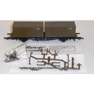 Roco Minitank 812 H0 Containertragwagen Bundeswehr, DB, OVP