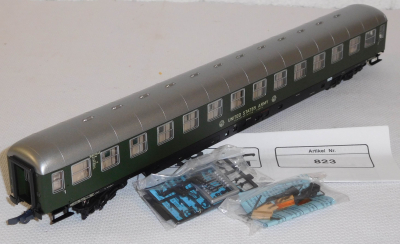 Roco Minitank 823 H0 Liegewagen UNITED STATES ARMY Transportation Corps, DB, OVP
