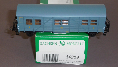 Sachsenmodelle 14219 H0 Behelfspersonenwagen 3.Kl.,Mci 43, 302-087 DRG, OVP