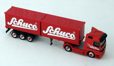 Schuco 22030 H0 1:87 MB Actros Containersattelzug Schuco