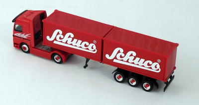 Schuco 22030 H0 1:87 MB Actros Containersattelzug Schuco