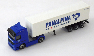 Schuco 22032 H0 1:87 MB Actros Containersattelzug Panalpina
