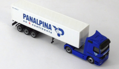 Schuco 22032 H0 1:87 MB Actros Containersattelzug Panalpina