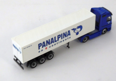 Schuco 22032 H0 1:87 MB Actros Containersattelzug Panalpina