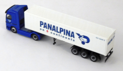 Schuco 22032 H0 1:87 MB Actros Containersattelzug Panalpina